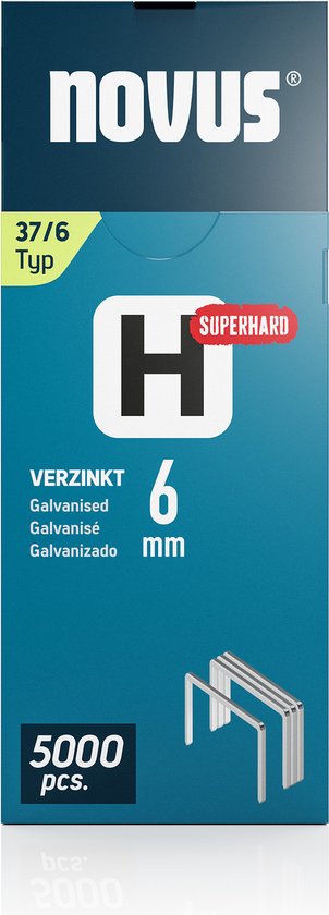 Foto: Novus tools 042 0770 nieten met fijn draad type 37 5000 stuk s afm l x b 6 mm x 10 6 mm