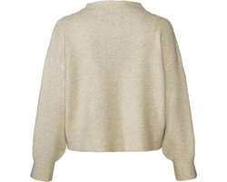 Esmara Dames Gebreide pullover - Trui - Sweater - Aangenaam zacht - Beige - Maat S 36/38
