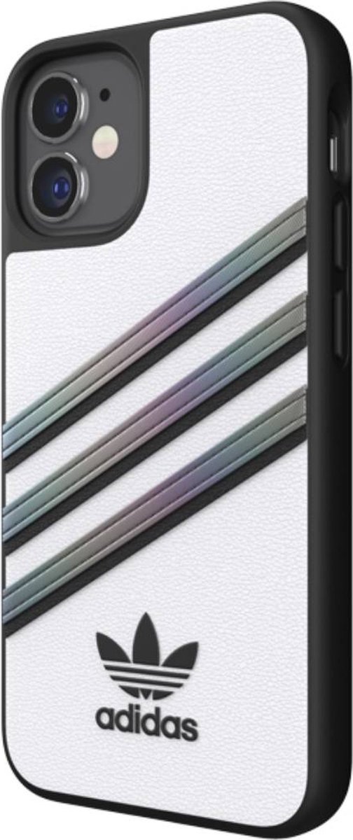 adidas Moulded Case PU Woman PC en TPU logo hoesje voor iPhone 12 mini - wit