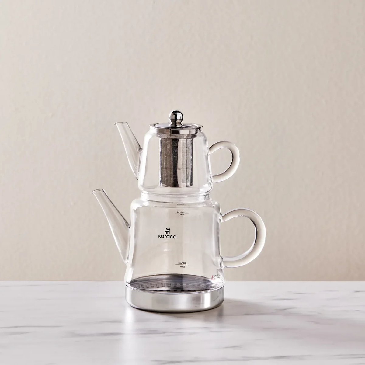 Karaca Dora - Glazen Theepot - 1800 ml - Medium