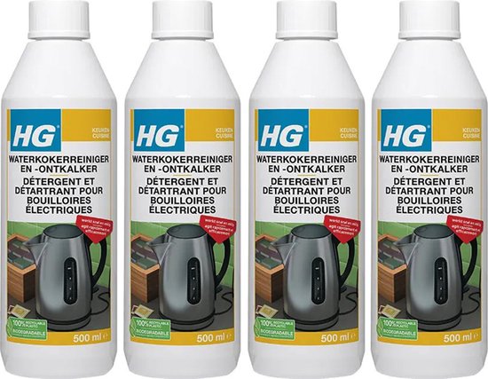 HG nettoyant et détartrant pour bouilloire 4 pièces + éponge KD offerte