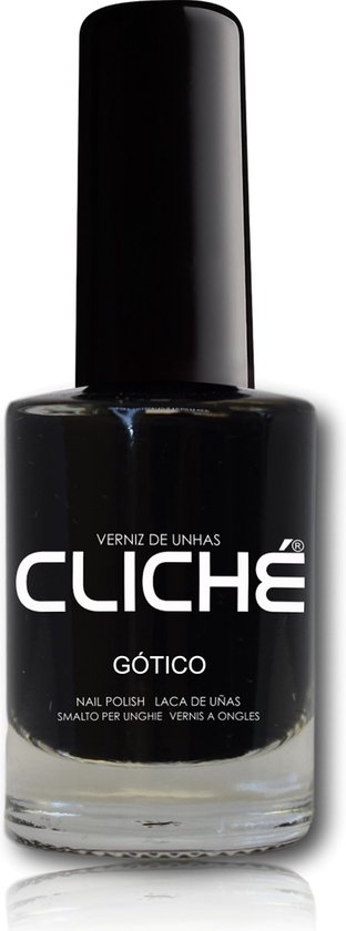 Flesje zwarte CLICHÉ nagellak, nummer 155 Gótico.