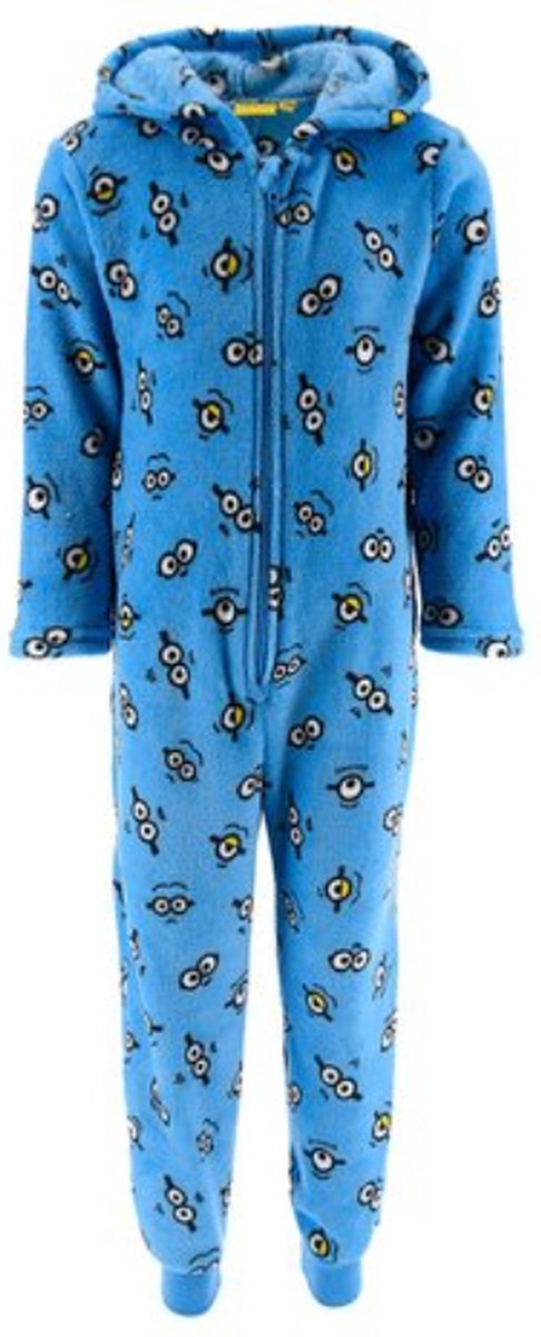 Minions Onesie Blauw Fleece Maat 98