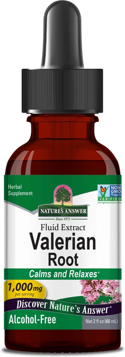 Natures Answer Valeriaan extract alcoholvrij 60 Milliliter