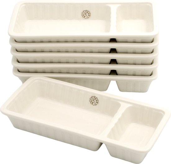 Foto: Duurzaam frietbakje met sausbakje voor patat friet en snacks snackschaal vaatwasserbestendig