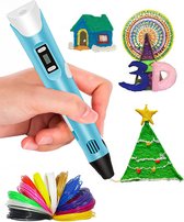 BLU 3D Pen XXL Starterspakket - inclusief 100M Filament in 10 kleuren - Inclusief E-book - Extra lange laadkabel - - 3D Pen