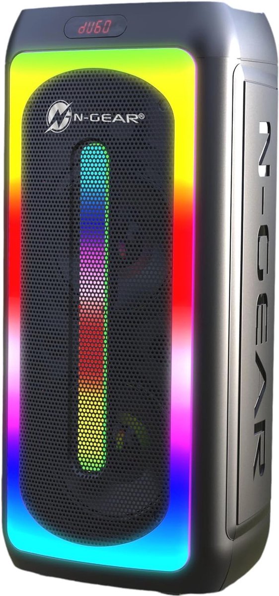 Draagbare Bluetooth Party Speaker met 500 Watt en Disco Verlichting