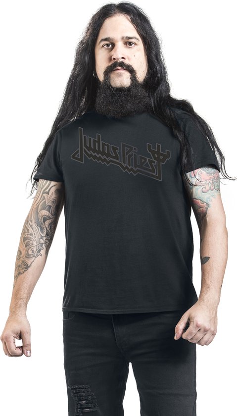 T-shirt noir avec logo Judas Priest en Katoen XXL - Produits dérivés, Groupes, Durabilité