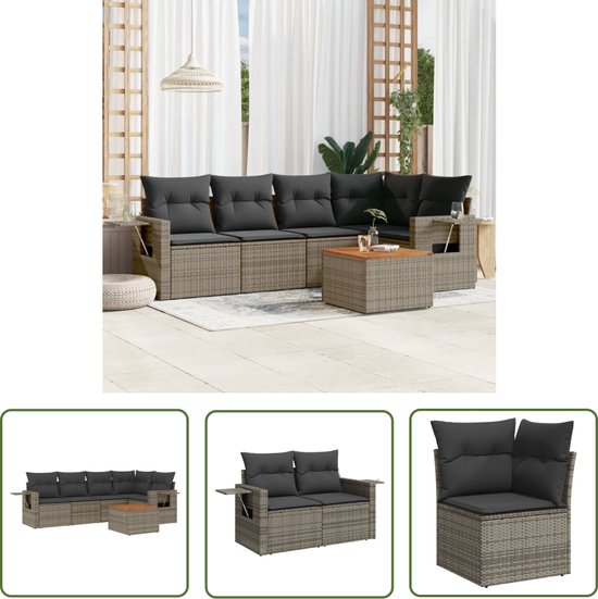 vidaXL-6-delige-Loungeset-met-kussens-poly-rattan-grijs