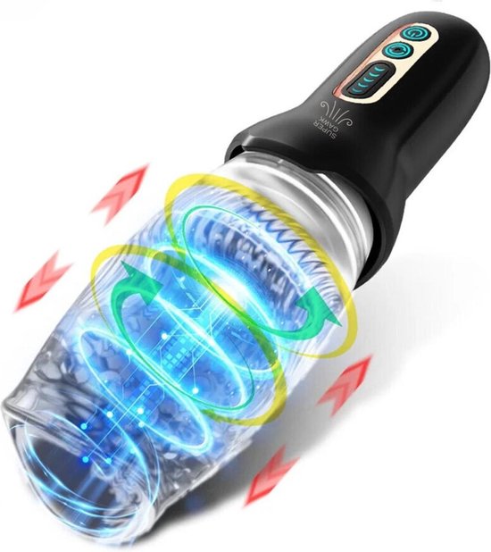SBY Gawk Gawk 4000 - Automatische Blowjob Simulator - Vibrerende Masturbator Voor Mannen - Elektrisch - Oplaadbaar - Waterdicht - Sex Toys - Penis Stimulator - Kunstvagina - Penis vibrator - eikel