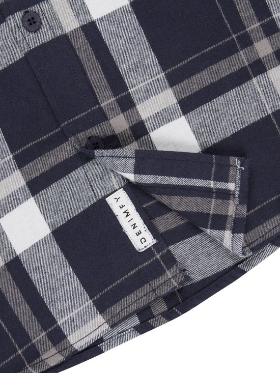 DENIMFY Chemise Homme DFDean coupe régulière Blauw 3XL Adultes