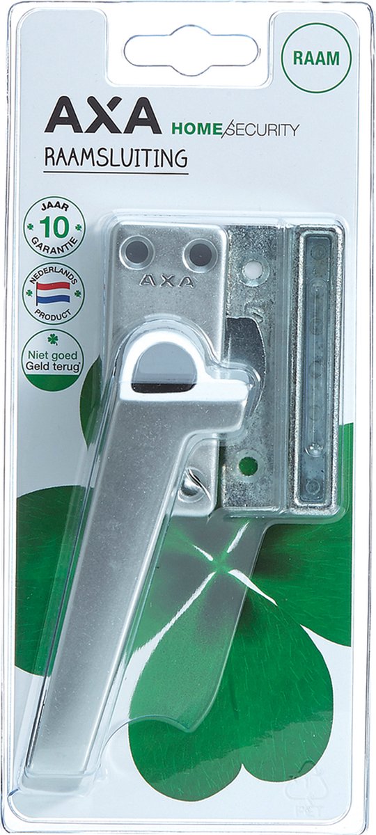 AXA Raamsluiting - Model 3308 - Raamkruk - Afsluitbaar met knop - Links naar buiten draaiend - Aluminium