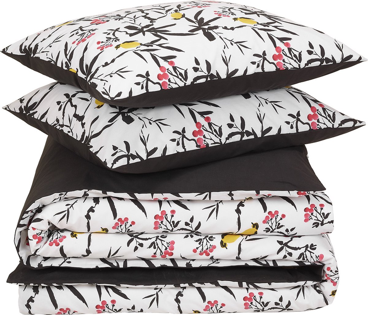 De Witte Lietaer Dekbedovertrek Aiko, Black Stroke - 200 x 200/220 - Katoen Percal