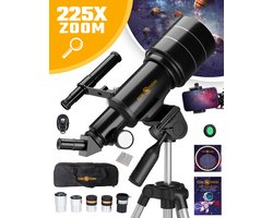 RP® Telescoop 225x Zoom incl 5 lenzen Maafilter en planisfeer