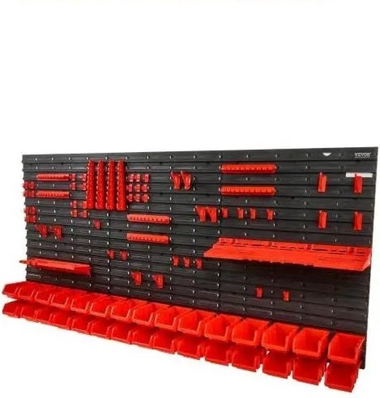 Mygroot Tool wall - Organisateur d'outils - Organisateur mural - Panneau mural - 48 compartiments