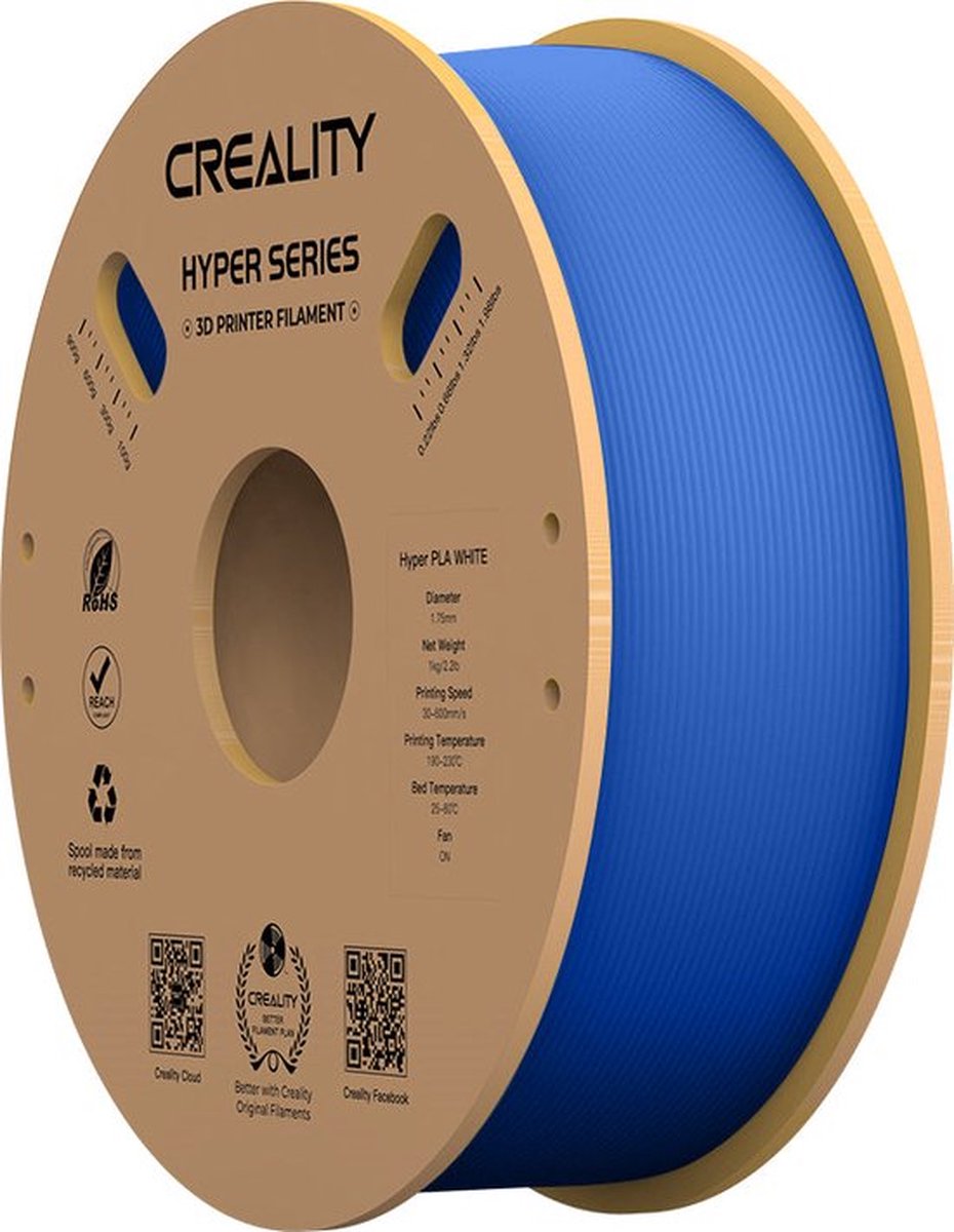 CREALITY HYPER PLA FILAMENT - 1.75 MM - 1 KG - BLAUW