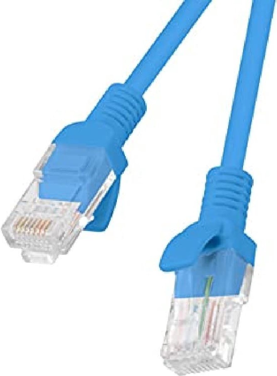 Stevige UTP-netwerkkabel categorie 5e Lanberg Blauw - 10 m
