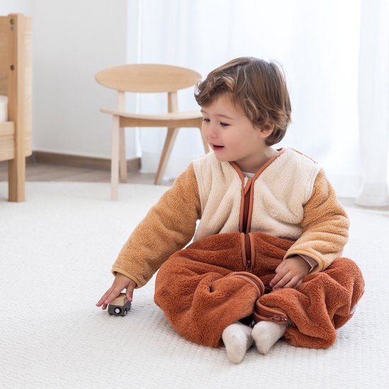 BEMINI Babyslaapzak - MAGIC BAG 24-36m - TOG 2.5 - Zachte warmte - Hazelnoot tricolor — afbeelding 4