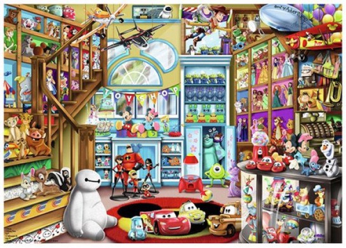 Ravensburger puzzel Disney In de speelgoedwinkel - Legpuzzel - 1000 stukjes — afbeelding 11