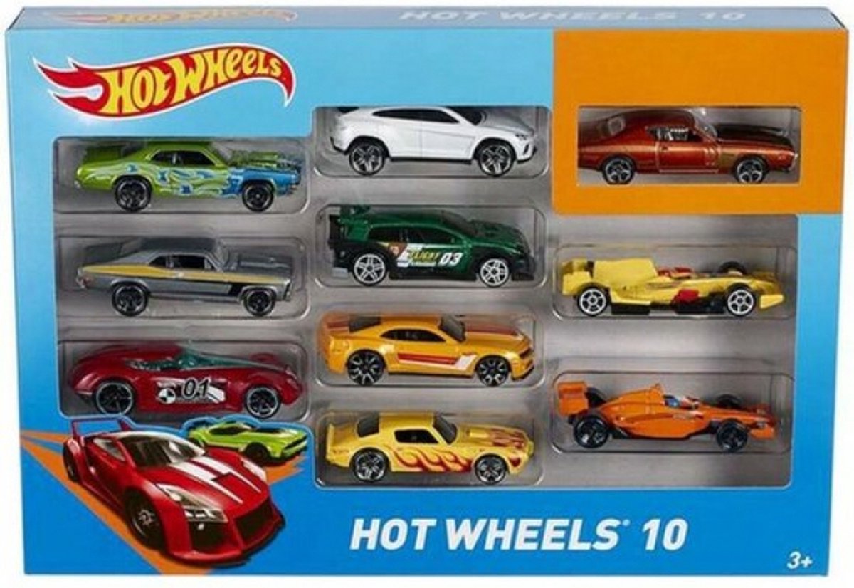 Hot Wheels Cadeauset Met 10 Auto's - 10 Pack Speelgoedvoertuig — afbeelding 10