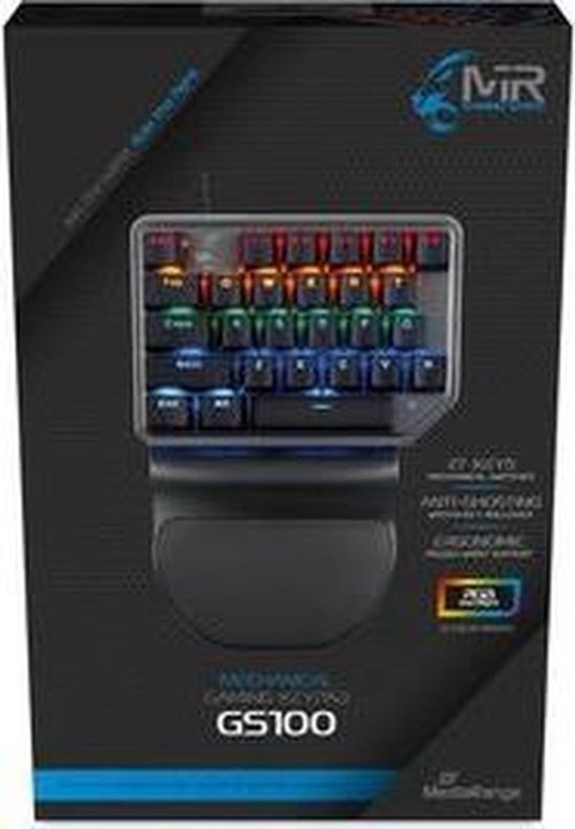MediaRange MRGS100 toetsenbord USB QWERTZ Duits Zwart, Zilver