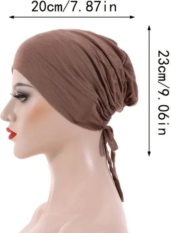 HQEUZ 6 stuks Hijab hoofddoeken voor dames, lange sjaal, lichte moslim hoofdbedekking van jersey stof, zacht hijab doek, modern hoofddoek set voor