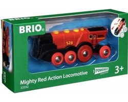 foto van BRIO Rode locomotief op batterijen - 33592