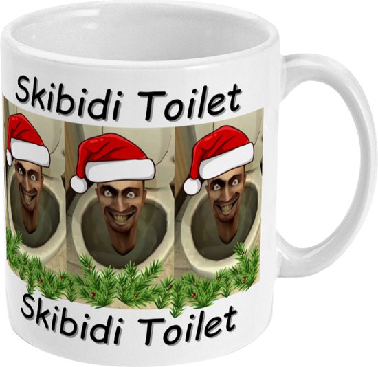 Mug Skibidi Toilettes Noël Edition Couleur White