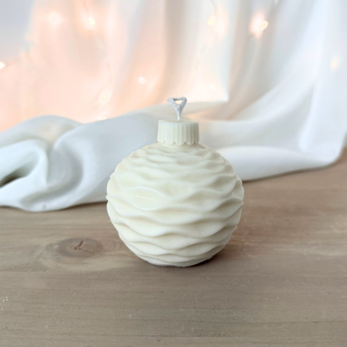 Decoratieve kerstbalkaars- Geurkaars kerstmis-Kerstkaars- Kerstmis decoratie- Winter kaarsdecoratie- Winterse geur-Cranberry, orange & cinnamon -Golfpatroon