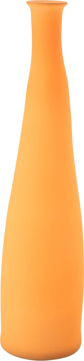 J-Line vaas Bottle - glas - oranje - small - 80 cm hoog