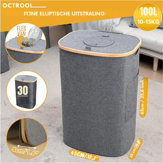 SOUTHGATE Verzamelcontainer, 2 vakken, 170 liter statiegeldcontainer