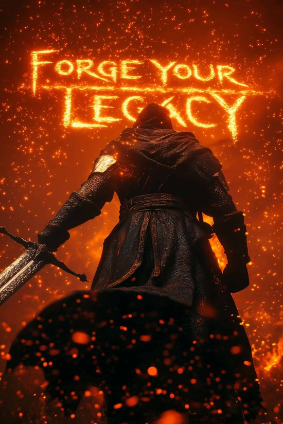 Forge Your Legacy Poster Tekst Quote Erfenis Ridder Game forge-your-legacy-poster-tekst-quote-erfenis-ridder-game