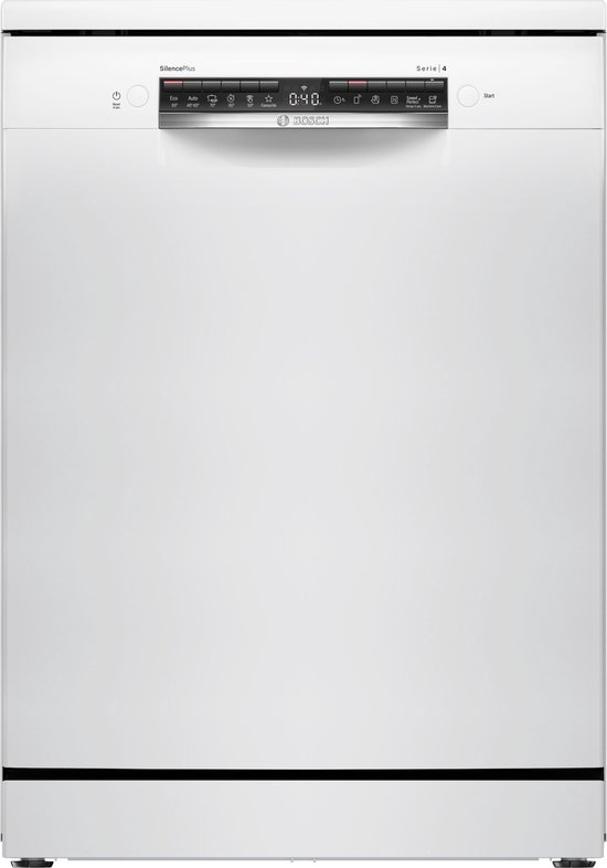 Bosch SMS4EVW00E - Serie 4 - Vrijstaande vaatwasser - 60 cm - Wit - Energielabel C - Home Connect