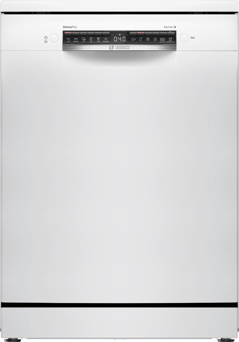 Bosch SMS4EVW00E - Serie 4 - Vrijstaande vaatwasser - 60 cm - Wit - Energielabel C - Home Connect