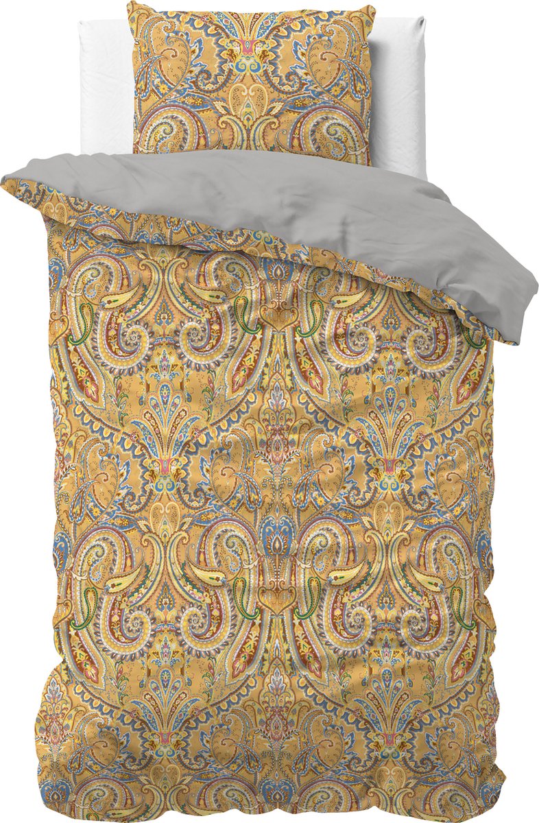 Sleeptime Emeline Dekbedovertrek - Eenpersoons - 140X200/220 + 1 x kussensloop 60x70 - Goud