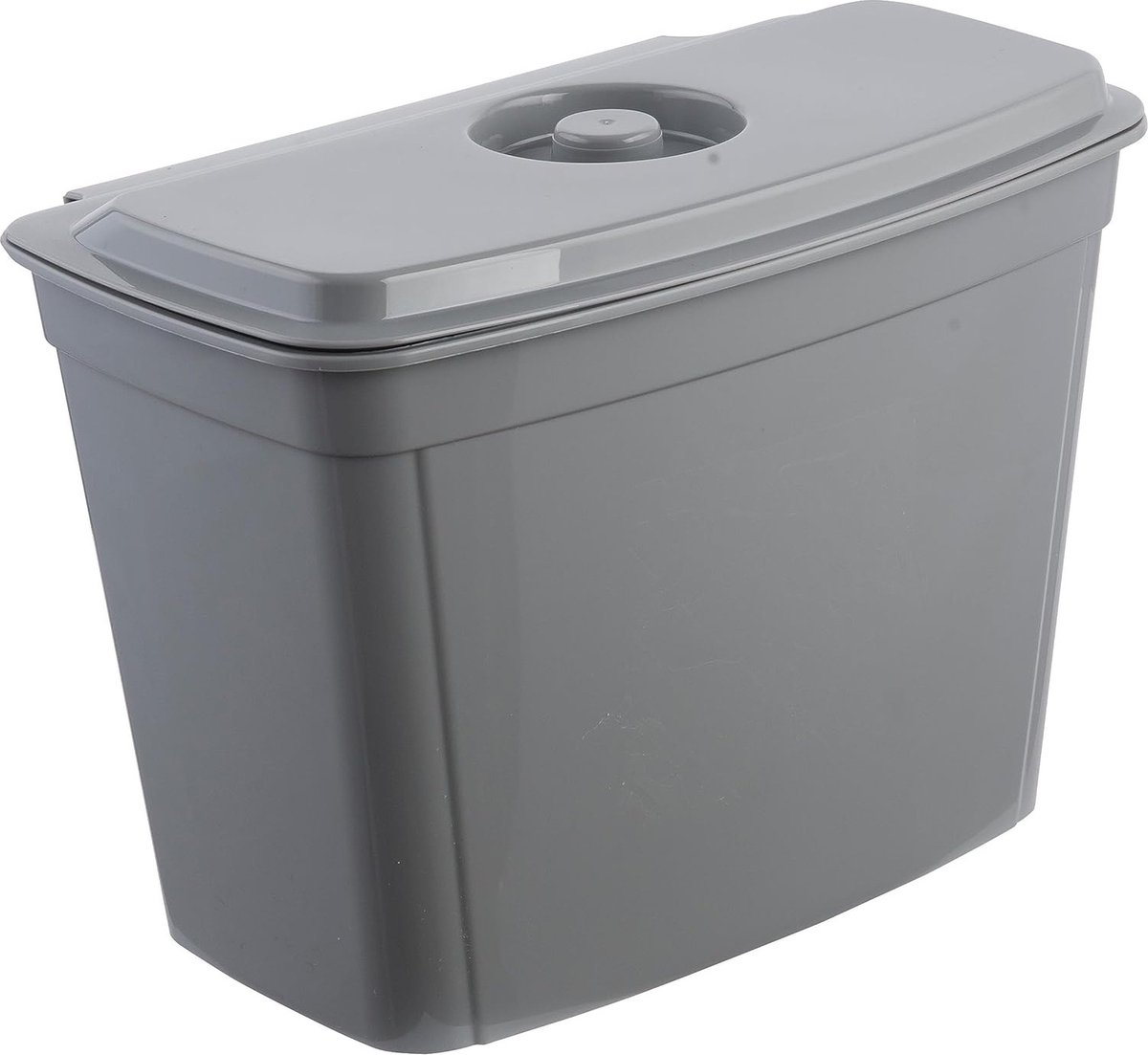 Goedkoopste Keeeper - Prullenbak - vuilnisbak, hangmand, met deksel, 4L, grijs, Milaan