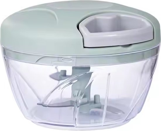 Handmatige Gourmet Groentesnijder Met Trekkoord - 900 Ml Multihakmolen Voor Groenten Uien Knoflook Noten Kruiden Fruit Kunststof