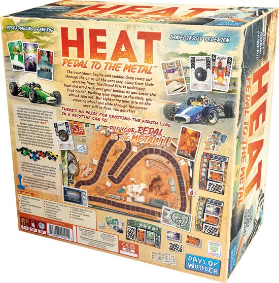 Heat Bordspel - Days of Wonder – Voor de echte race fans – Vanaf 10 Jaar – Strategisch bordspel