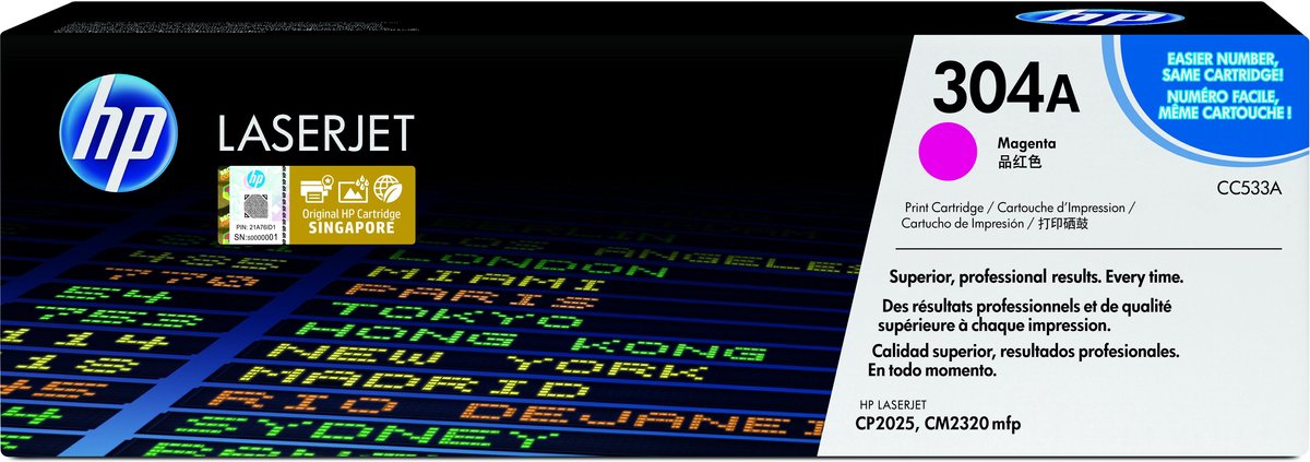 HP CC533A Tonercartridge - Magenta