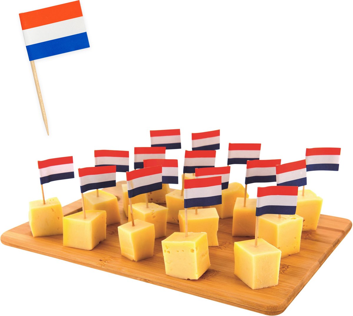 Cocktailprikkers Nederlandse Vlag – 50 Prikkers voor Hollands Feest