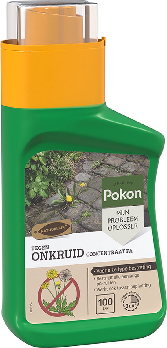 Pokon tegen Onkruid - Concentraat - 225ml - Onkruidbestrijding - Natuurlijk - Voldoende voor 100m² van Pokon — afbeelding 2