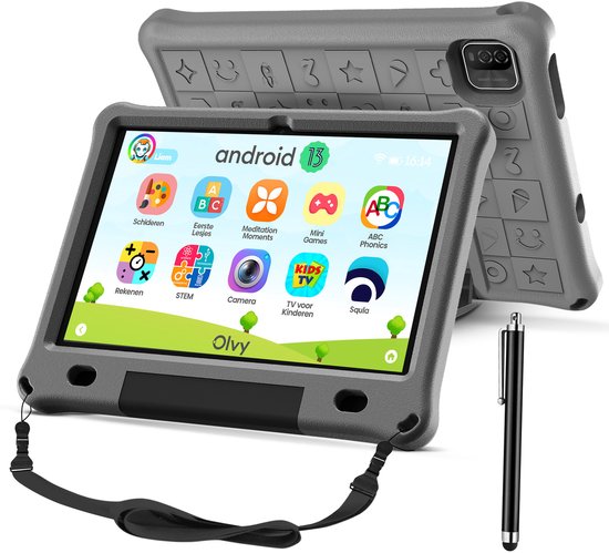 Olvy kindertablet PRO – 10 inch – 128GB – 6000 mAh – kinderen & volwassenen