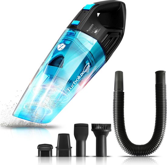 TurboTronic LUX400 Kruimeldief Snoerloos Zwart/Blauw - TurboTronic - €34,95