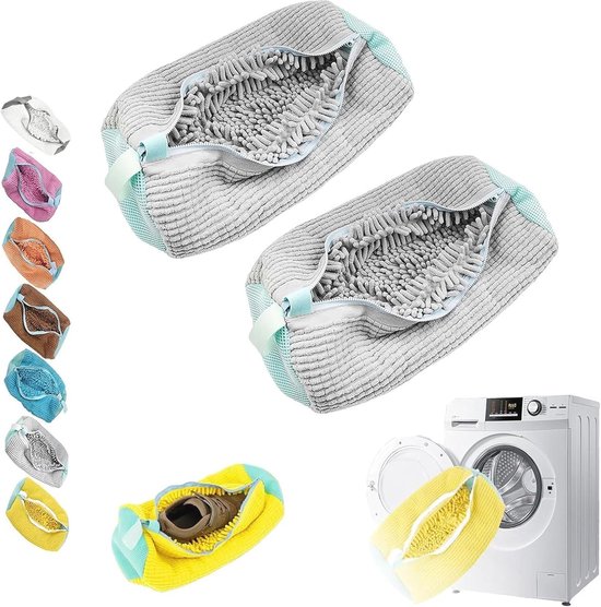 SNQ 2 stuks schoenenwaszakken- waszakken voor de wasmachine met