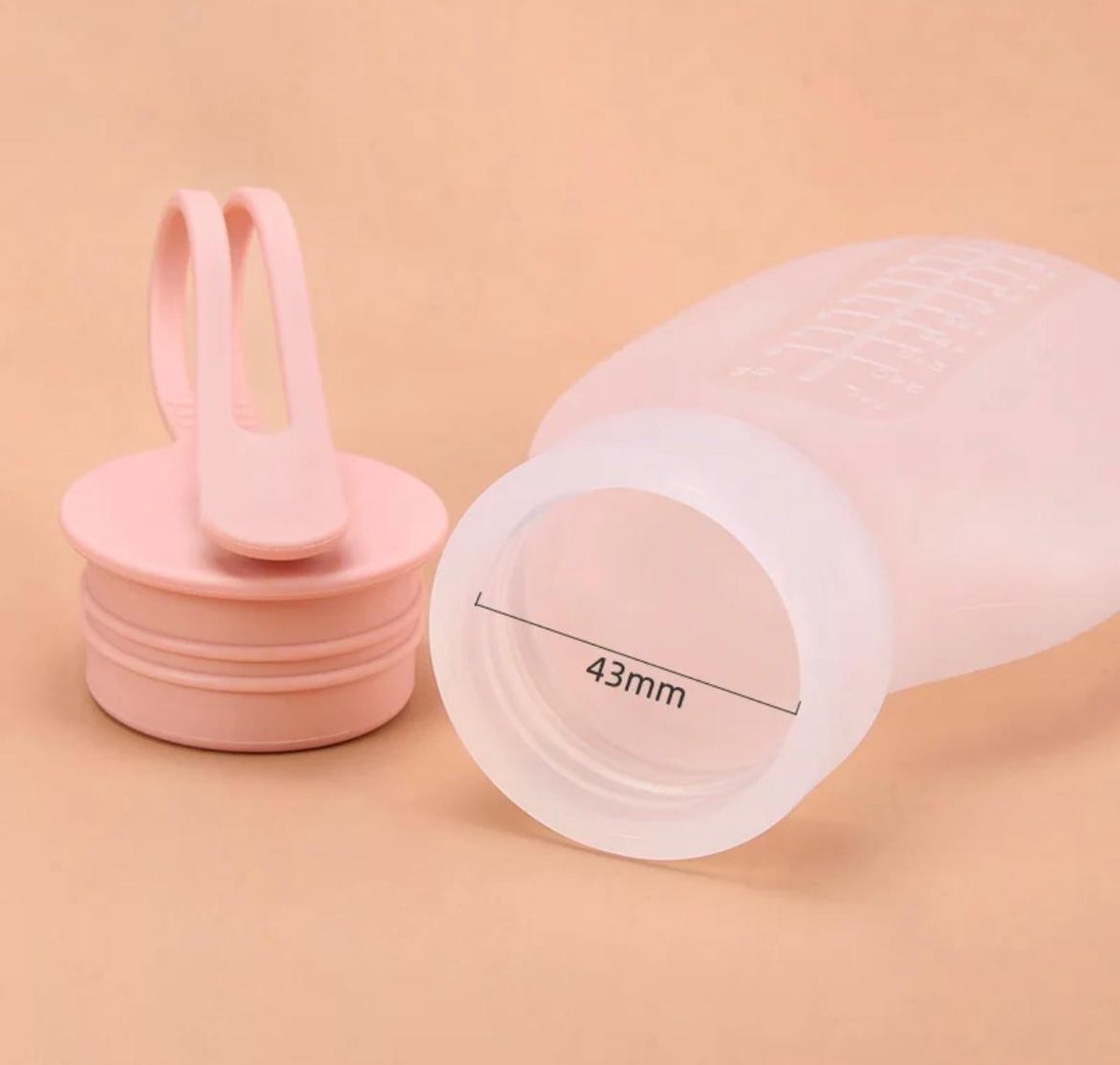 Mom Finity - Moedermelk Bewaarzakjes - Herbruikbaar - Siliconen -Borstvoeding Bewaarzakjes - 240ml - BPA-vrij - Lekvrij - Flesjes - Set van 2 - Roze — cadeau in Cadeau-ideeën - foto 7