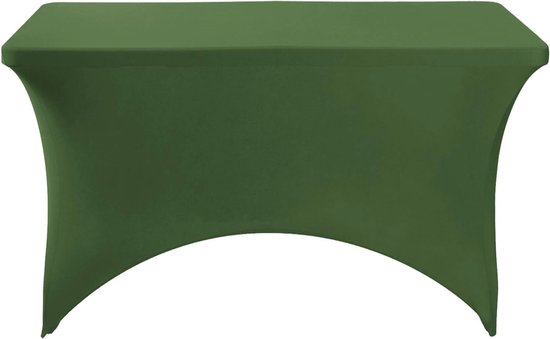 Peomeise 4FT Spandex Tafelhoes Rechthoekig Stretch Spandex Tafelkleed (Blauwe Mist, 4FT