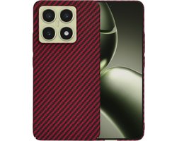 Étui adaptée pour Xiaomi 14T - Coque arrière Techsuit Carbonite FiberShell Carbon - Rouge