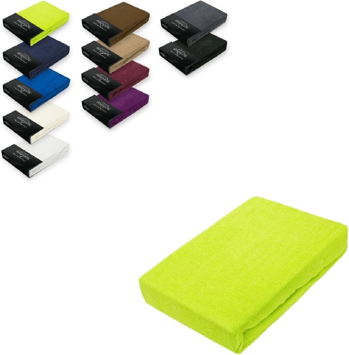 Goodivery ® Fijne Badstof Hoeslaken met Elastische Rand voor Perfecte Pasvorm, Geschikt voor Diverse Bedmaten