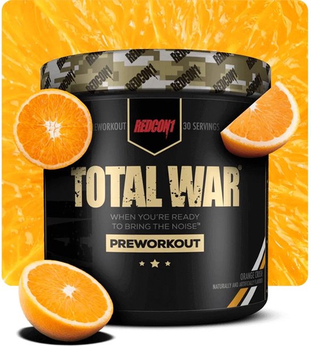 Goedkoopste Redcon1 Total War Preworkout- 30 Serving- Orange Crush