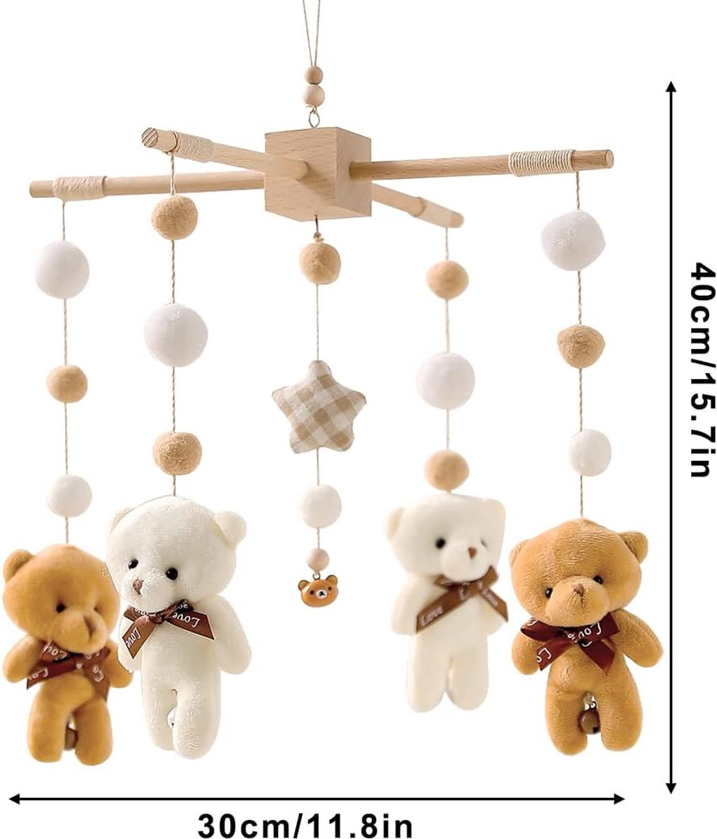 Grijs - Muziekmobielen / Babykamerdecoratie Grijs - Muziekmobielen / Babykamerdecoratie